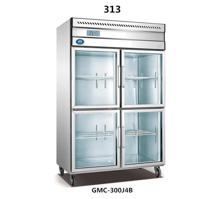 313四门玻璃门厨房冷柜（经济款）